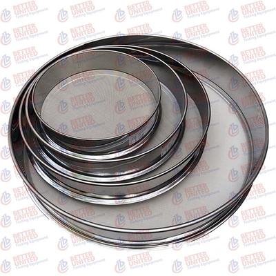BS 410 UNE 7050 Woven Wire Sieves  Lab Testing Equipment Customized