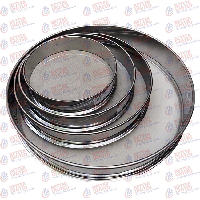 BS 410 UNE 7050 Woven Wire Sieves  Lab Testing Equipment Customized