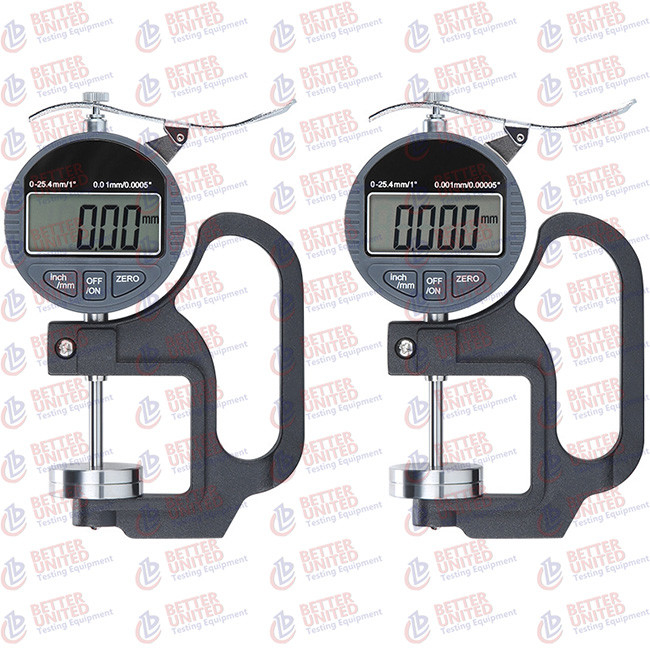 Industrial Grade Mini Digital Thickness Gauge Range 0-10mm 0-25mm